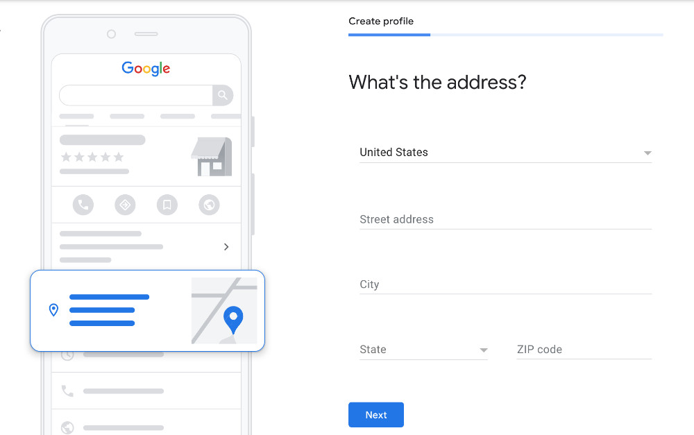 GMB Business Address Request